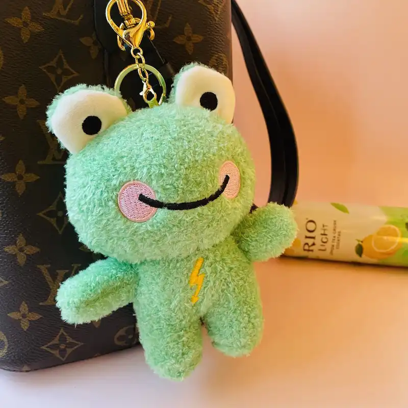 新アイテム17センチメートル笑顔カエルぬいぐるみテディベアぬいぐるみファッション携帯電話アクセサリーバッグキーホルダー ペンダントソフト人形ギフトガールフレンド ぬいぐるみキーホルダー Aliexpress