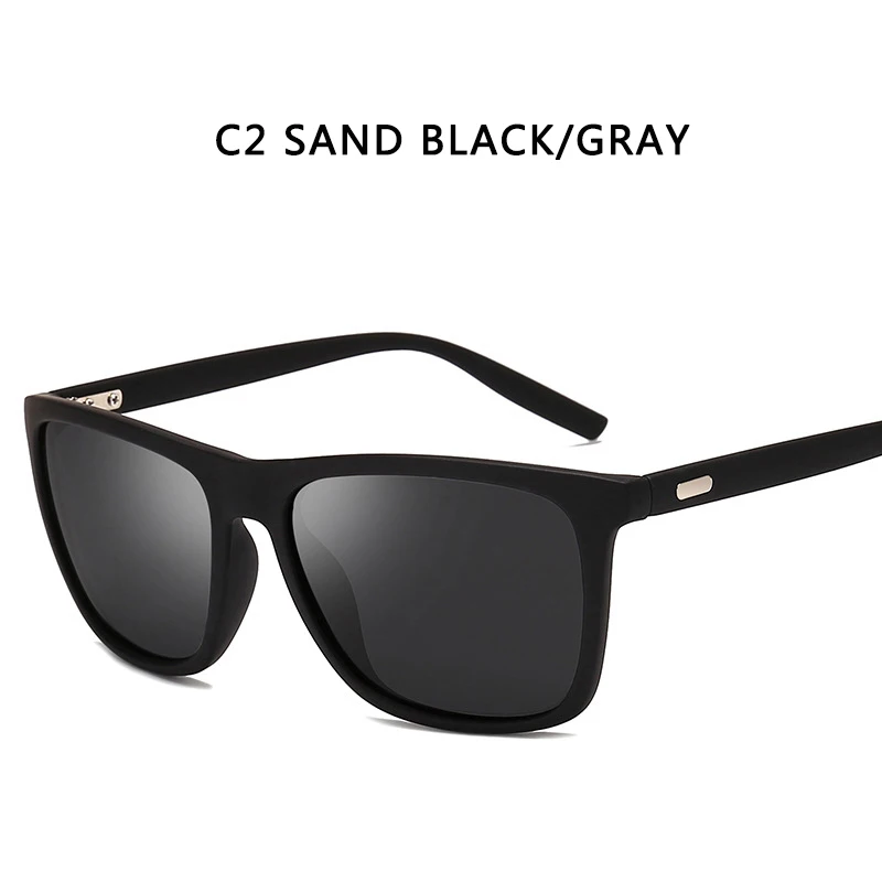 Стекла унисекс классические ретро поляризованные солнцезащитные очки женские/мужские брендовые дизайнерские Квадратные Солнцезащитные очки для вождения - Цвет линз: C2