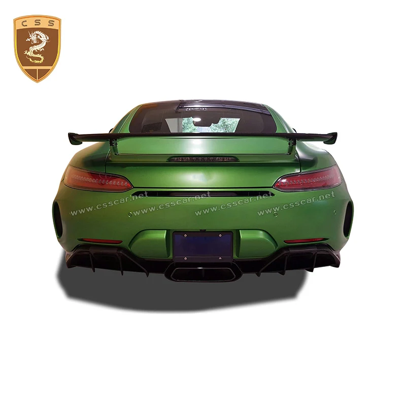 Задний спойлер из настоящего углеродного волокна для Mercedes Benz AMG GT Change GTR|Спойлеры