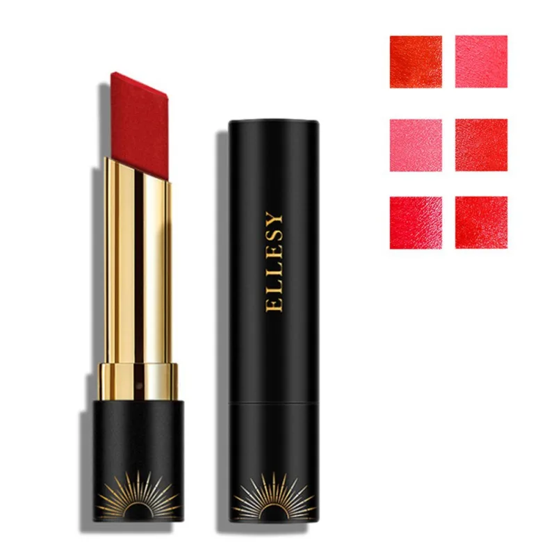 Non-stick Cup Silky Moisturizing Matte Sexy Red Lipstick Long-lasting Waterproof Velvet Lip stick Lip Maquiagem Be Confident