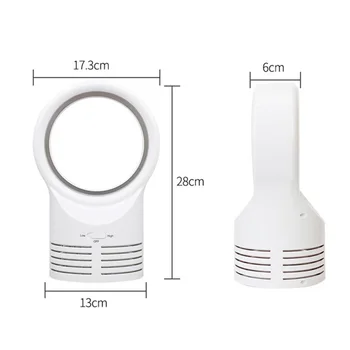 

Portable Mini Fan Leafless Cooler Handy Fan US/UK/AU/EU Plug New Desktop Office Bladeless Electric Cordless Fan