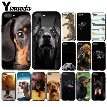 

Yinuoda black Dachshund Doberman Dog face Phone Case for Huawei Honor 8A 8X 9 10 20 Lite 7A 5A 7C 10i 20i
