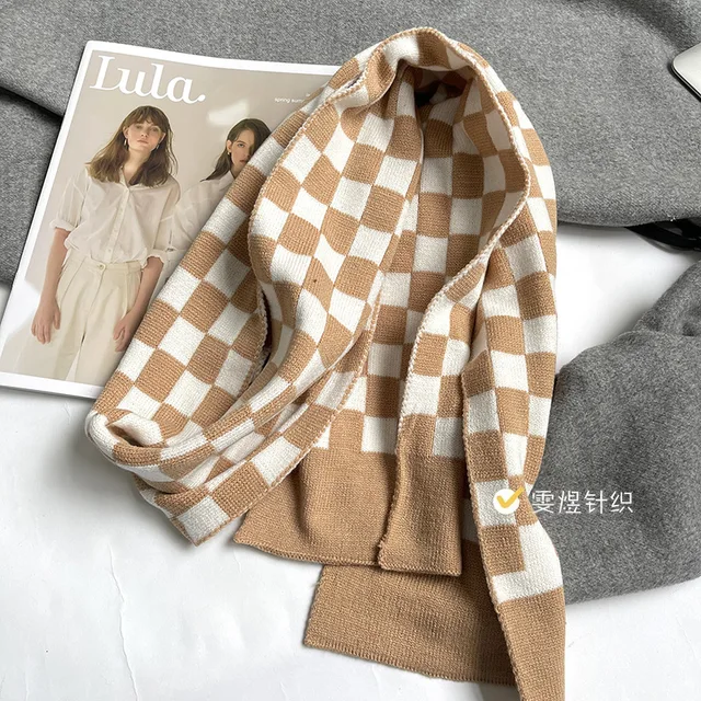 Christmas Pure Cotton Lady Big Shawl Imitation Cashmere Scarf Soft Skin-friendly Thickening Warm Letter Printing Shawl Scarf 6