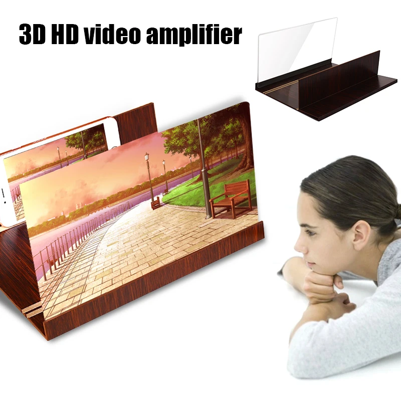 12in мобильный увеличитель для экрана телефона 3D HD видео усилитель складной увеличенный расширитель Подставка для видео велосипедный держатель Автомобильный держатель