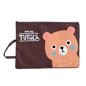 

Cartoon Oxford Chain File Bag A4 Neutral Oxford Cloth Zipper Waterproof Bag File Storage Wearable And Durable