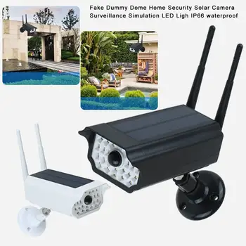 

IP66 Waterproof Simulated Camera Human PIR Induction Solar Power Supply Built-in 18650 Battery Fake Dummy Dome Home Security Sol