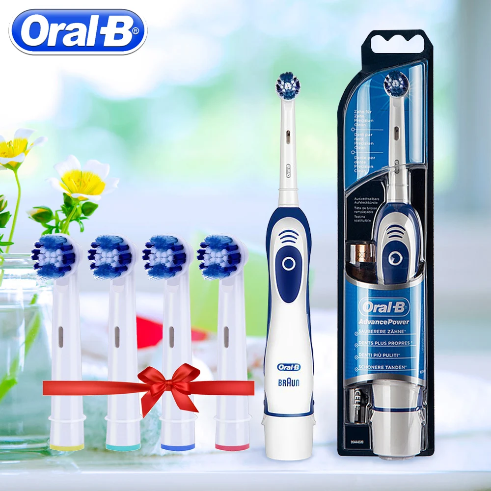 Günstige Oral B Sonic Elektrische Zahnbürste Zähne Bleaching Vitalität Zahn Pinsel Keine Wiederaufladbare Entfernen Batterie Reise Pinsel Zähne Kopf