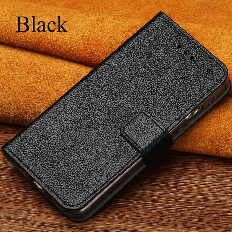 Black Флип Чехол Для Xiaomi mi 8 9se 9T A1 A2 A3 lite Max 3 mi x 2s 3 Y3 Poco F1 Litchi Зерна Чехол Для Red mi Примечание 4X5 6A 7A 8 Pro Чехол - Цвет: Black
