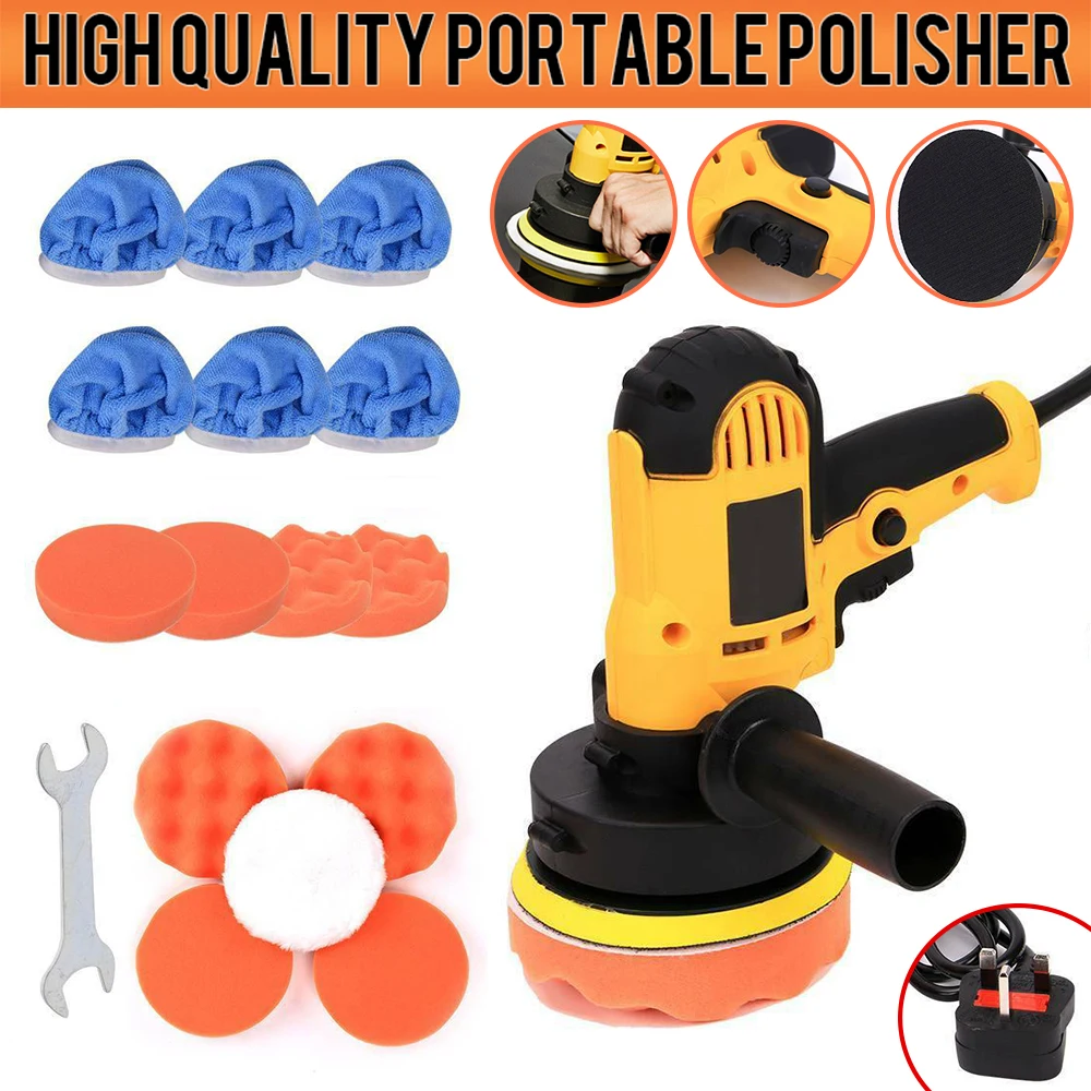 5-600w-car-polisher-kit-sander-buffer-kit-waxing-machine-m-14-bonnet-pads