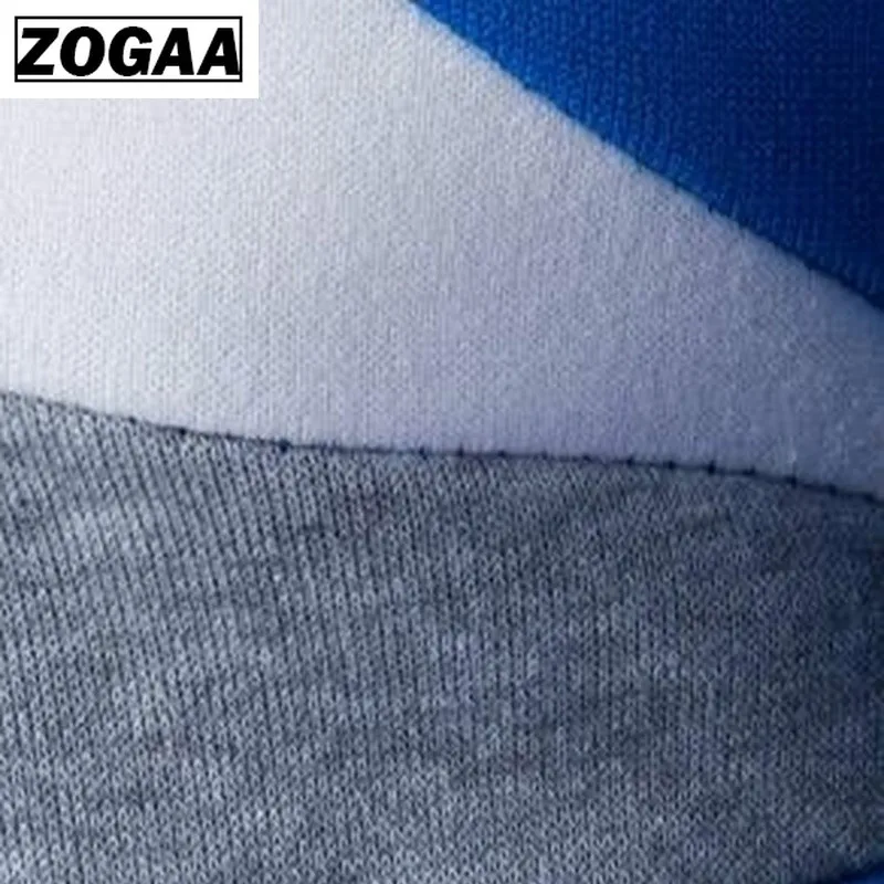 Zogaa, мужские свитера, новая мода, повседневные, с круглым вырезом, тонкие, хлопок, вязаные, качественные, мужские свитера, пуловеры, Мужская брендовая одежда, размер