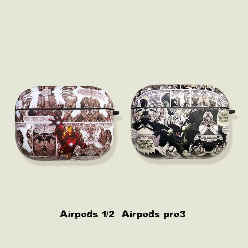 Мягкий чехол Marvel для AirPods 1 2 3 Pro с изображением спайдермена яда персонального