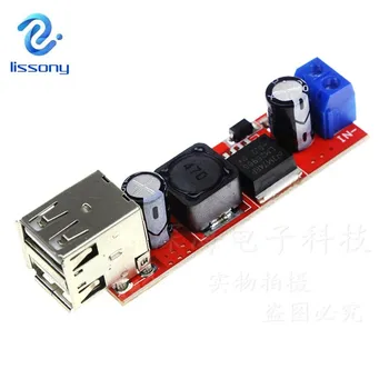 

DC 6V-40V To 5V 3A Double USB Charge DC-DC Step Down Converter Module For Vehicle Car Charger LM2596 Dual Two USB