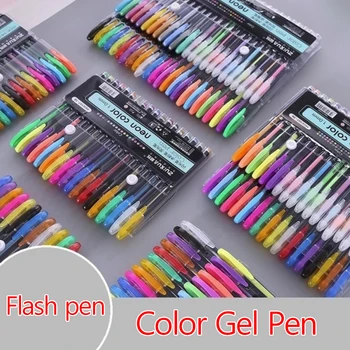 

48/36/24/12 Colors Gel Pens Set, Glitter Gel Pen for Adult Coloring Books Journals Drawing Doodling Art Markers