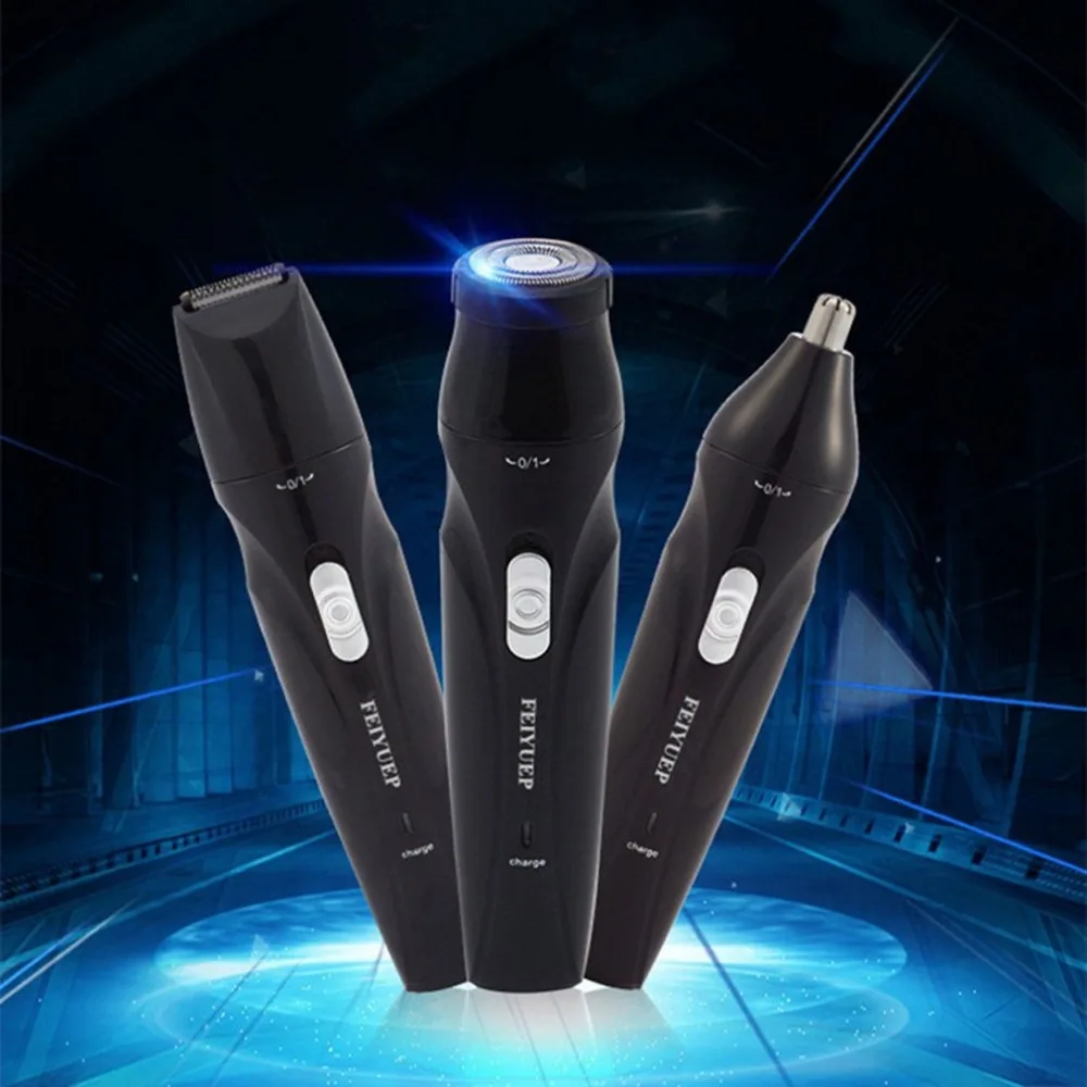 3 в 1 многофункциональная электрическая бритва для бороды, USB Перезаряжаемые Портативный мини триммер для носа и ушей электрические бритвы для путешествий Применение