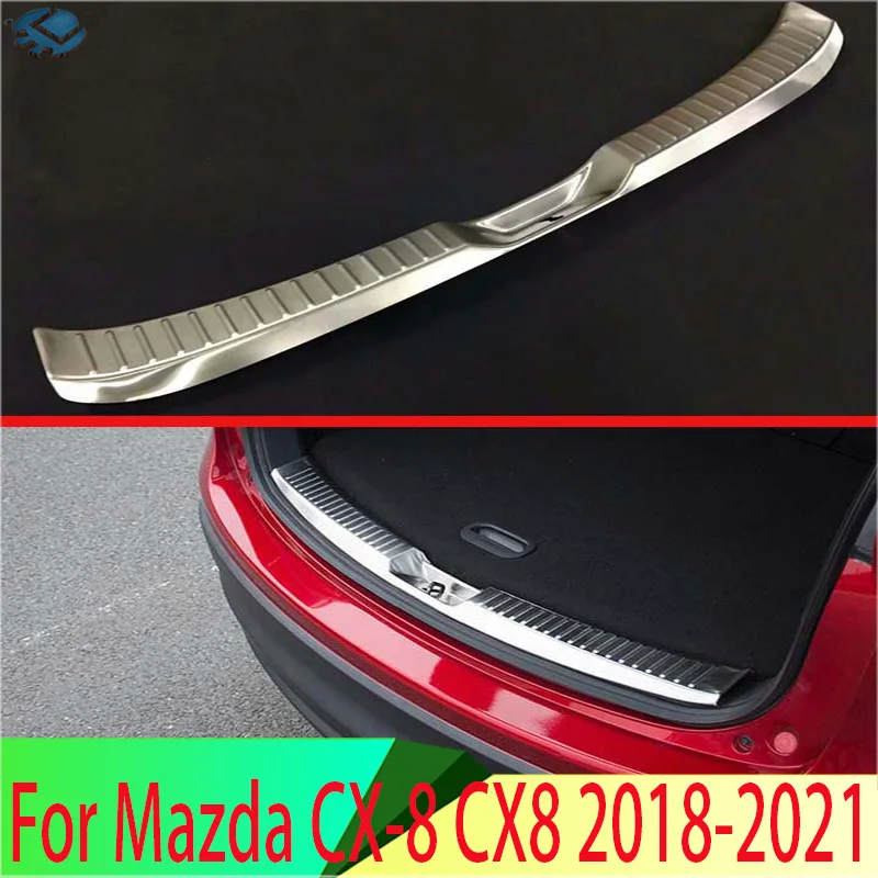 Для Mazda CX-8 CX8 2018 2019 2020 2021 задняя панель из нержавеющей стали | Автомобили и