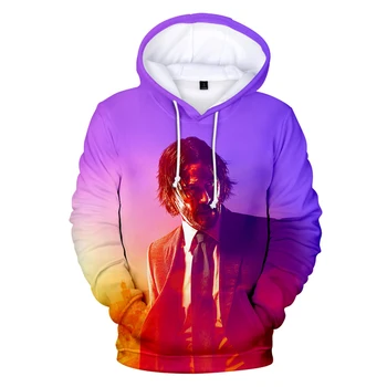 

hot sale 3D John Wick 3 hoodies sweatshirts in boys/girls long sleeve winter warm streetwear pullovers high quality novelty tops