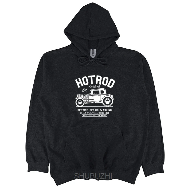 HOTROD толстовка с капюшоном OLS школьная служба ремонт мойка винтажная Мужская