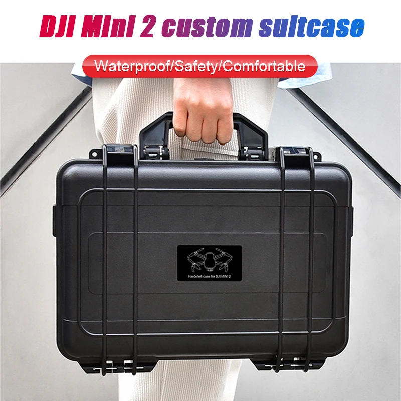 Жесткий чехол Dji Mini 2 Box портативный для дрона водонепроницаемый - Цена: 3 080,43 руб.
