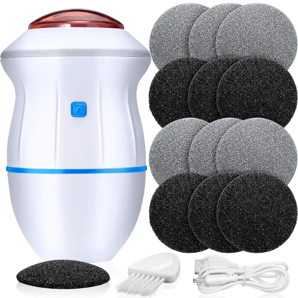 Portable Electric Vacuum Adsorption Foot Grinder Electronic Foot File Pedicure Tools Callus Remover Feet Care Sander with 12 Pcs medical equipment electronic mini portable digital colposcop for gynecology self examination electronic video colposcop