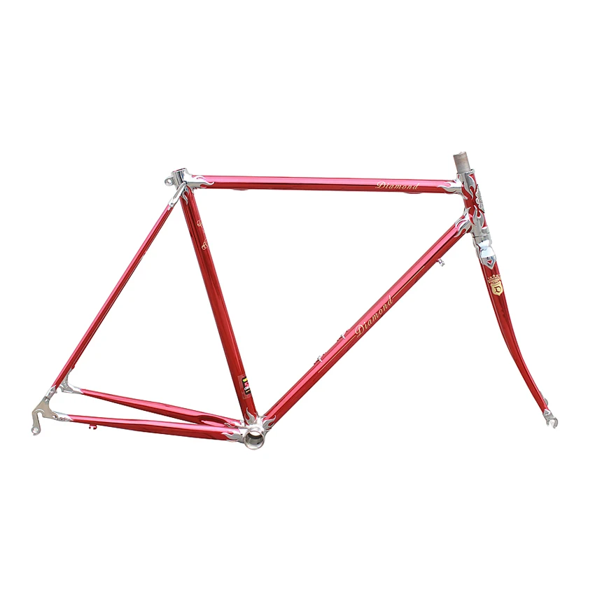 Fixie велосипедная Рама Reynolds 4130 хромированная молибденовая стальная рама для шоссейного велосипеда с рифленой рамой на заказ 650C 700C велосипедная Рама