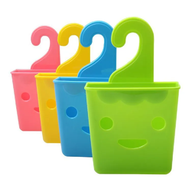 

Multi-Purpose Smiley Storage Hanging Basket with Hook Small Objects Storage Basket Chopsticks Storage Container