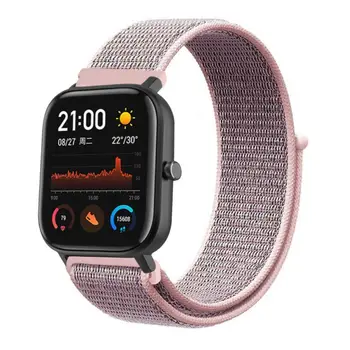 

20MM Woven Nylon Loop Watchband Wrist Strap for Huami Amazfit GTS/GTR 42MM Watch