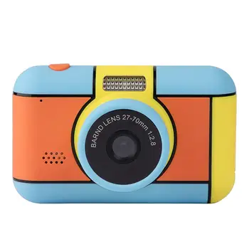 

2.4'' Mini Kids Camera HD 1080P 24MP 4*Zoom Photography Large LCD Blue IPS Screen Video Digital Camcorder Children Camera Toy