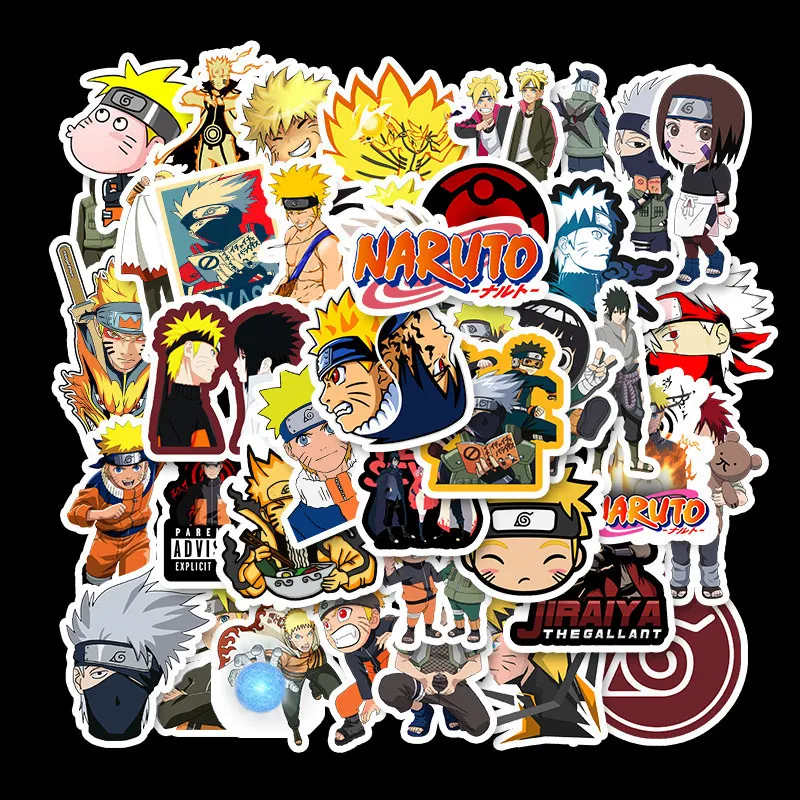 

50PCS Anime Naruto Sticker Cartoon Graffiti Stickers for DIY Sticker on Travel Case Laptop Skateboard Guitar Fridge Phone