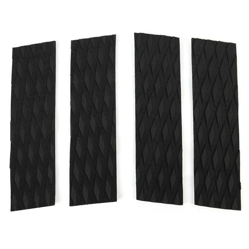 

Four Pieces Ultralight EVA Groove Surfboard Skimboard Traction Pad Tail Pads Surf Deck Bar Grips