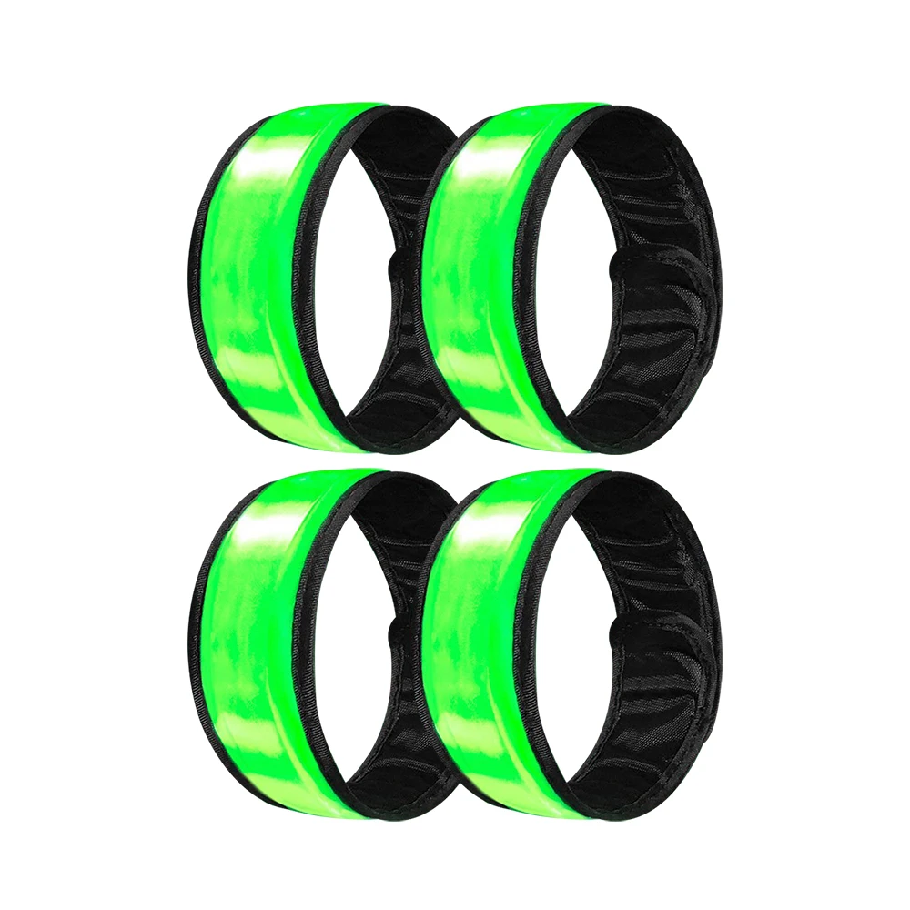 Glowing Wrist Flashing Reflective Safety Slap Light Up LED Armband Glow Sports Night Running Cycling Outdoor Exercise Activities