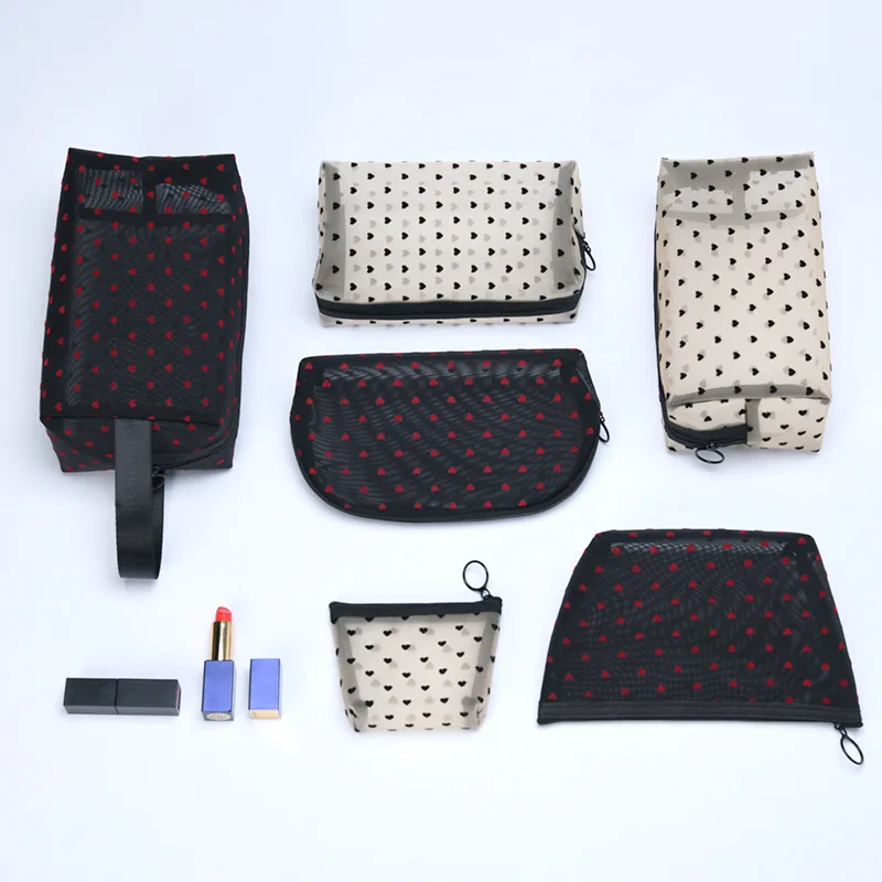 

New Travel cosmetic bag Women Men Toiletry Tool Organizer Bag Pouch Transparent black Makeup Bag Female Make up Cases