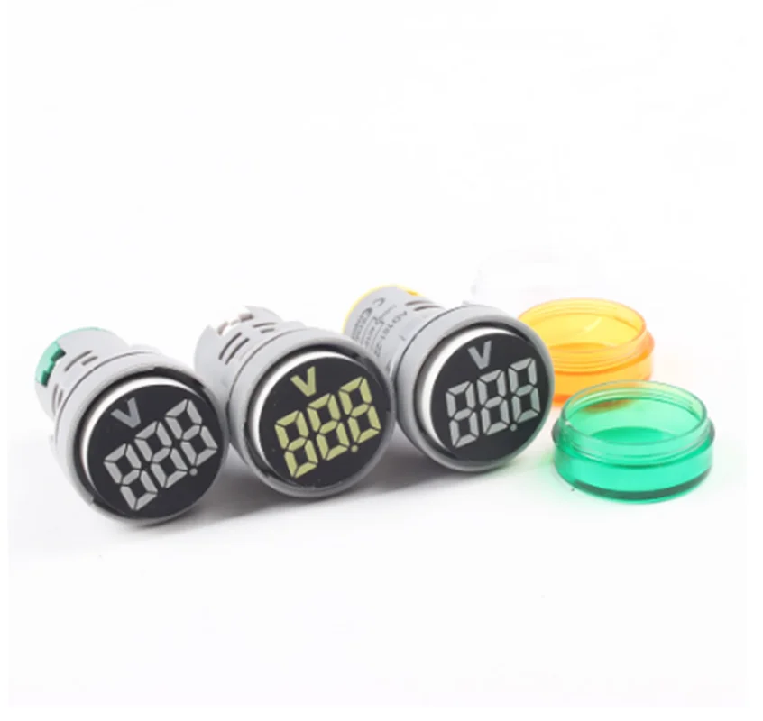 

22MM AD16 AD16-22DSV type AC 60-500V Mini Voltage Meter LED Digital Display AC Voltmeter Indicator Light/Pilot Lamp 110V 220V