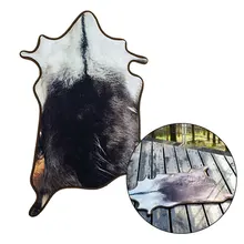 55*86 см абсорбирующий коврик, спальня, зал с леопардовым принтом коровы волка, ковры из кожи животных, противоскользящие