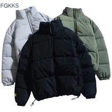 FGKKS зимняя Новинка мужские однотонные Цветные парки качественная брендовая мужская теплая Толстая куртка с воротником-стойкой Мужская модная повседневная парка FGKKS зимняя Новинка мужские однотонные Цветные парки качественная брендовая мужская теплая Толстая куртка с воротником-стойкой Мужская модная повседневная парка