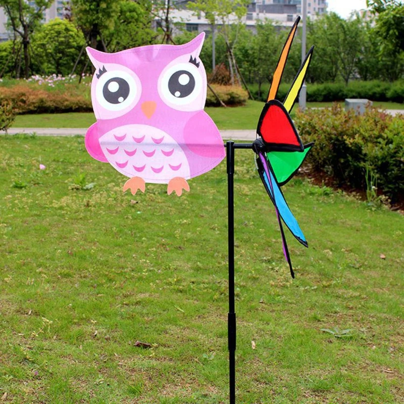 SimpleLif Windmill 3D Large Cute Animal Wind Spinner Whirligig Kids Toys 
