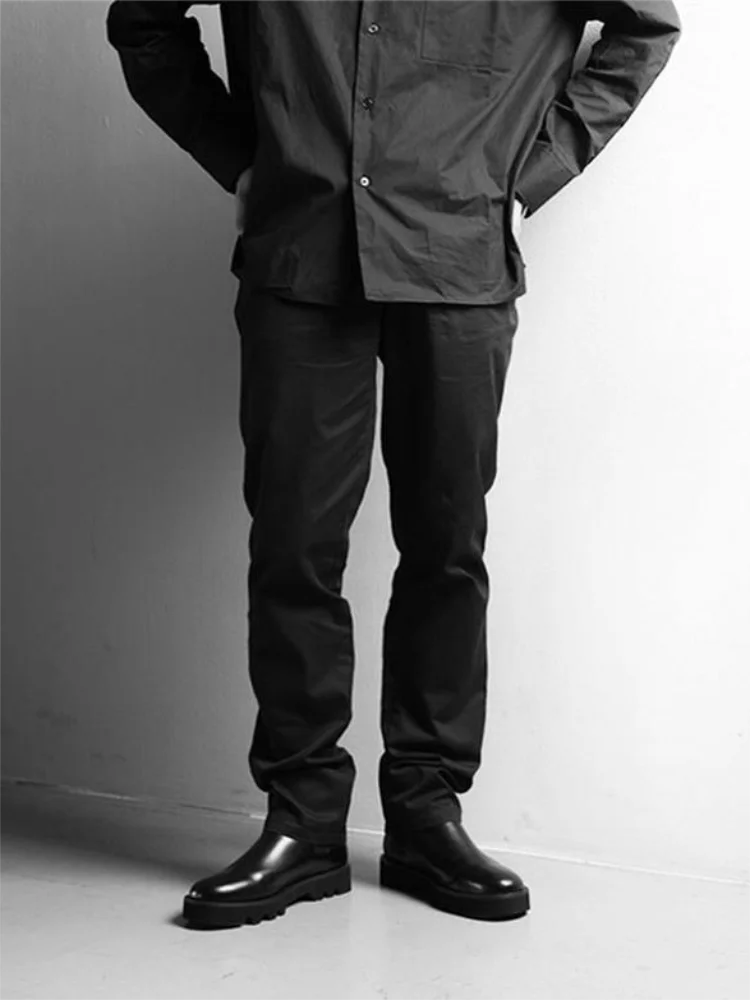 Men's Casual Pants Spring And Autumn Pure Color Casual Simple Basic Fashion Trend Suit Pants Fashion Straight Pants