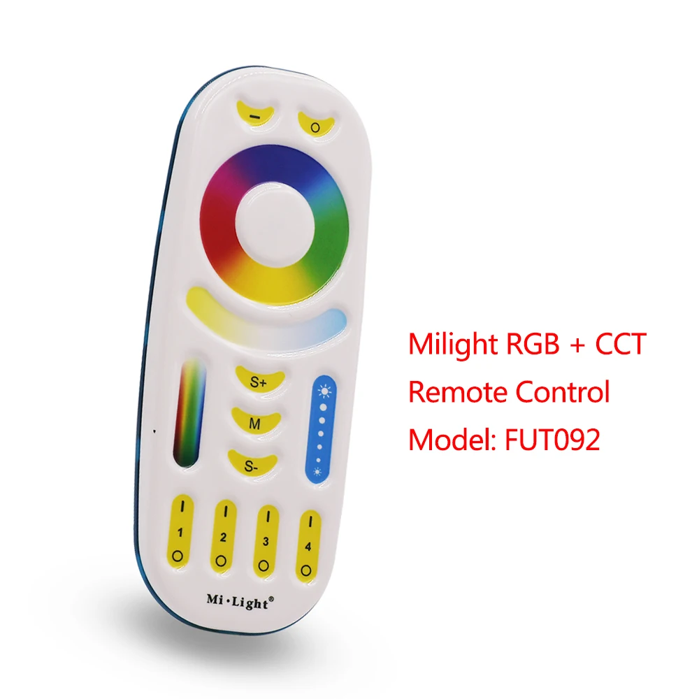 Milight RGBCCT светодиодный контроллер FUT039+ FUT092 2,4G Беспроводной 4-Зона RF сенсорный пульт дистанционного управления+ Miboxer WL-Box1 2,4 ГГц Wi-Fi контроллер