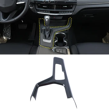 

For Cadillac CT4 2020 Accessories ABS Matte & Carbon Gear Shift Frame Cover Trim 1pc LHD ONLY