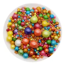 Edible Sugar Pearls -Colorful Beads – Perfect for Cupcake or Cake Toppers