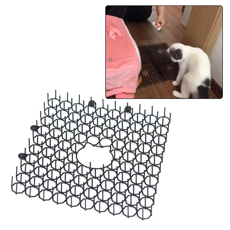 

22*22cm Anti-cat Thorn Pad Drive Cat Artifact Prevent Rig Car Messy Balcony Garden Cats Restricted Area Mat