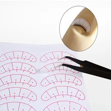 14 пар/упак. бумажные пластыри 3D накладки для ресниц под глазами ресницы для наращивания ресниц тренировочные накладки для глаз стикеры косметические обертки инструменты