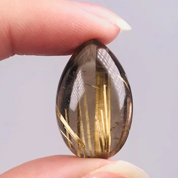 

Beautiful Natural Golden Rutile Crystal Rock Stone Polished Necklace Pendant Reiki Healing Chakra Gemstone As Gift