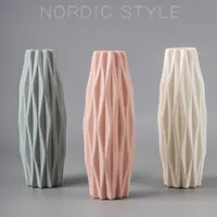 Plastic Dried Vase Nordic Flower Arrangement Container Geometric Style Exquisite Handicrafts Office Cafe Wedding Decoration 1