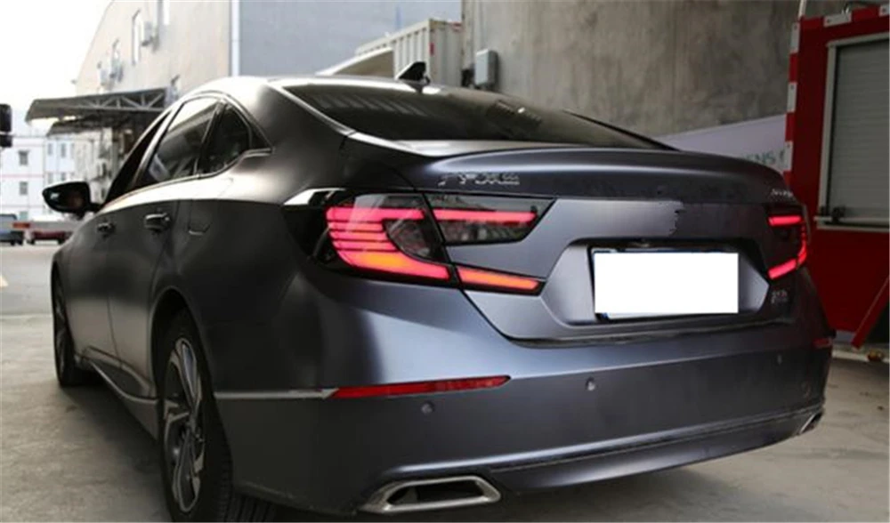 Чехол для задней лампы, светодиодный для Honda Accord задние фонари задний фонарь, светодиодный фонарь для торможения, движущийся световой сигнал