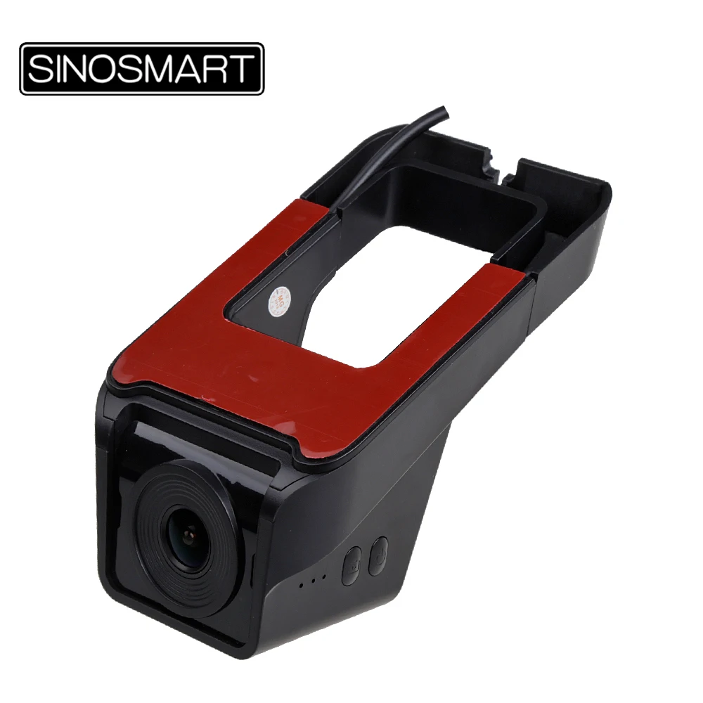 SINOSMART Novatek 96672 Универсальный Wifi DVR для Mazda/Mitsubish/Hyundai/Kiai/Volkswagen/Honda/Opel App Control SONY IMX323 |