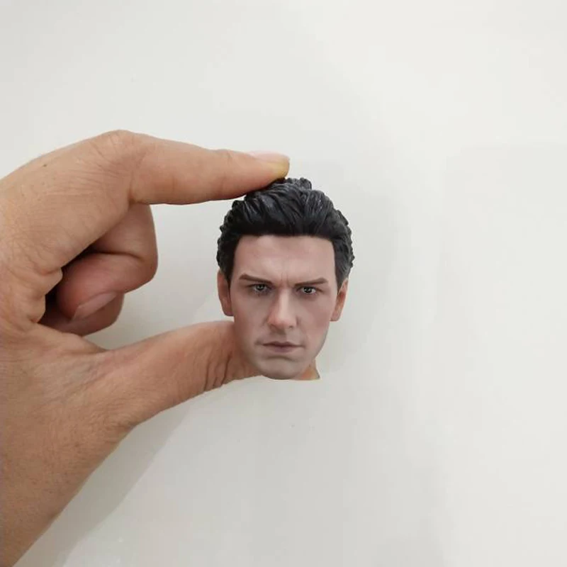 Дешево 1 6 шкала Мужская голова скульптура Джеймс Франко Человек паук Гарри Осборн фигура головы модель игрушка голова резьба