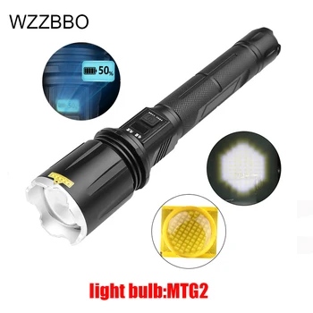 

LED Flashlight 100000 lumens torch lighter olight rechargeable flashlight tactical flashlight camping hunting baton defense