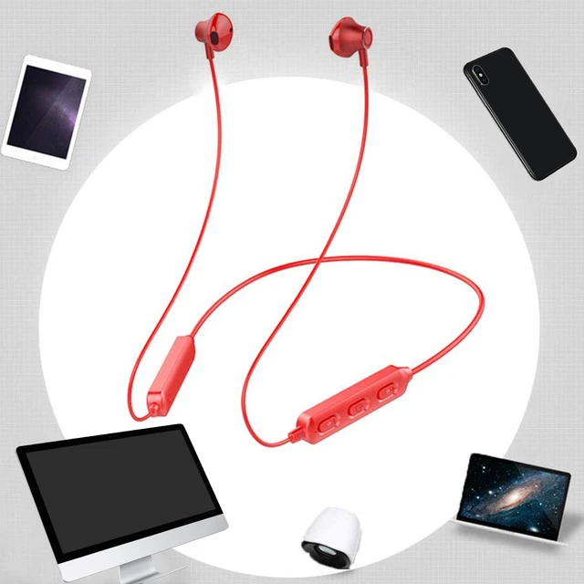 Wireless Bluetooth 5.0 Earphone Neckband Stereo With Mic For All Phones 4