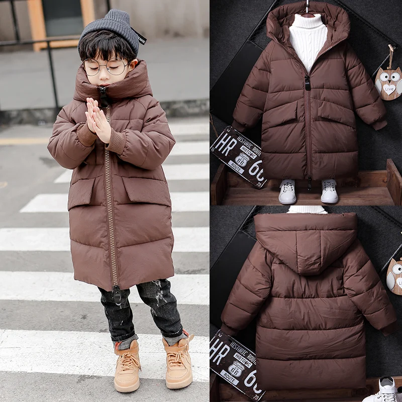 

Children's Cotton Jacket Boys children Korean New Cotton Coat Boys Winter Thick Cotton Down Parka