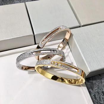 

Hot fashion titanium steel female bracelet jewelry smart removable glossy personality pop style gift lover gift 2019 new